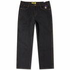 Butter Goods Men's Wizard Denim Jean in Washed Black