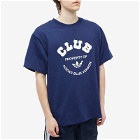 Adidas Men's Blue Version Club T-Shirt in Night Sky