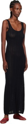 Holzweiler Black Tine Crochet Maxi Dress
