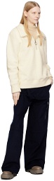 AMI Alexandre Mattiussi Off-White Half-Zip Sweater