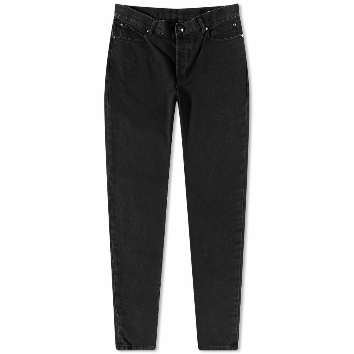 Balmain Men's Slim Acid Wash Jean in Black Balmain