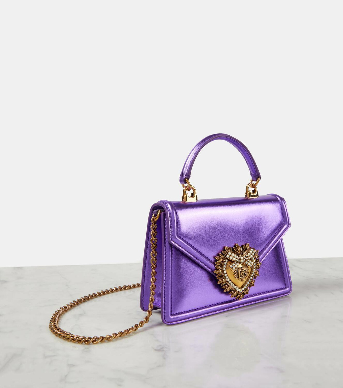 Dolce&Gabbana Devotion Small leather tote bag Dolce & Gabbana