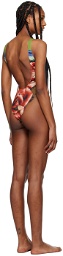Jean Paul Gaultier Red 'The Roses' Swimsuit