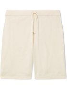 Oliver Spencer Loungewear - York Supima Cotton-Jersey Drawstring Shorts - Neutrals