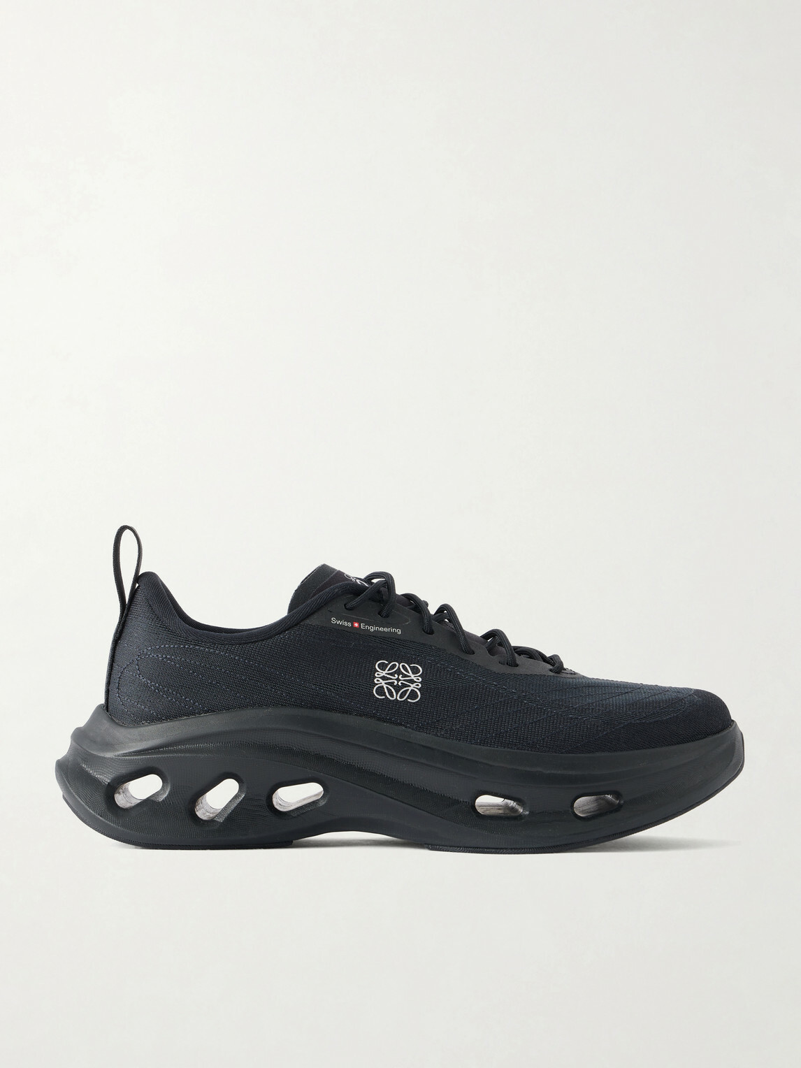 LOEWE - On Cloudtilt Rubber-Trimmed Mesh Sneakers - Black
