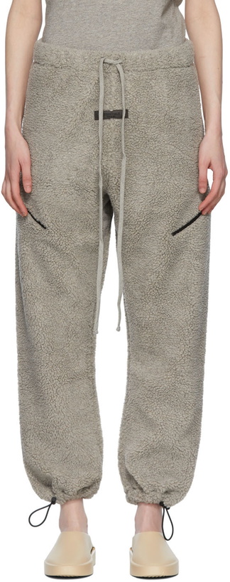 Photo: Essentials Gray Polyester Lounge Pants