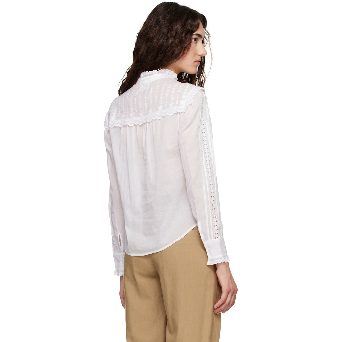 Isabel Marant Etoile White Lonzie Blouse