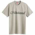 Metalwood Studio Men's Flies T-Shirt in Taupe