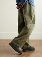 Yuketen - Leather-Trimmed Suede Boots - Brown