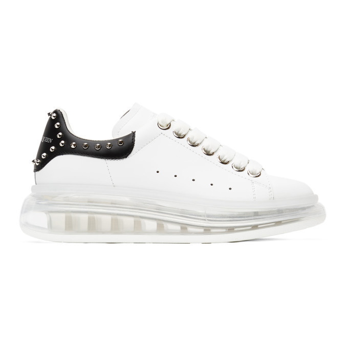 McQueen White and Studded Sole Oversized Sneakers Alexander McQueen