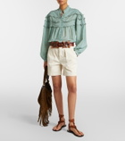 Marant Etoile Doana cotton-blend ruffled blouse