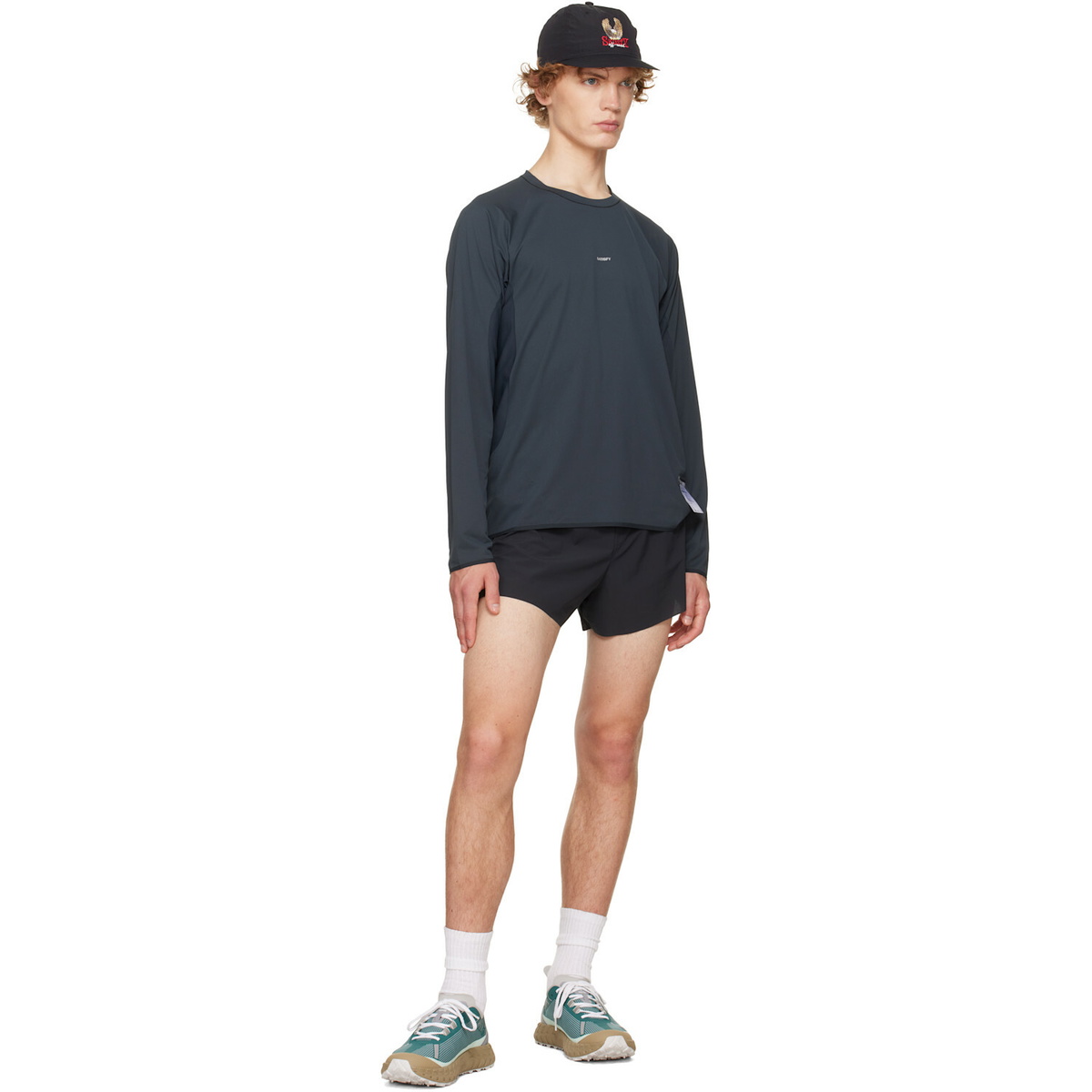 Satisfy Black AuraLite UV Long Running T‑shirt