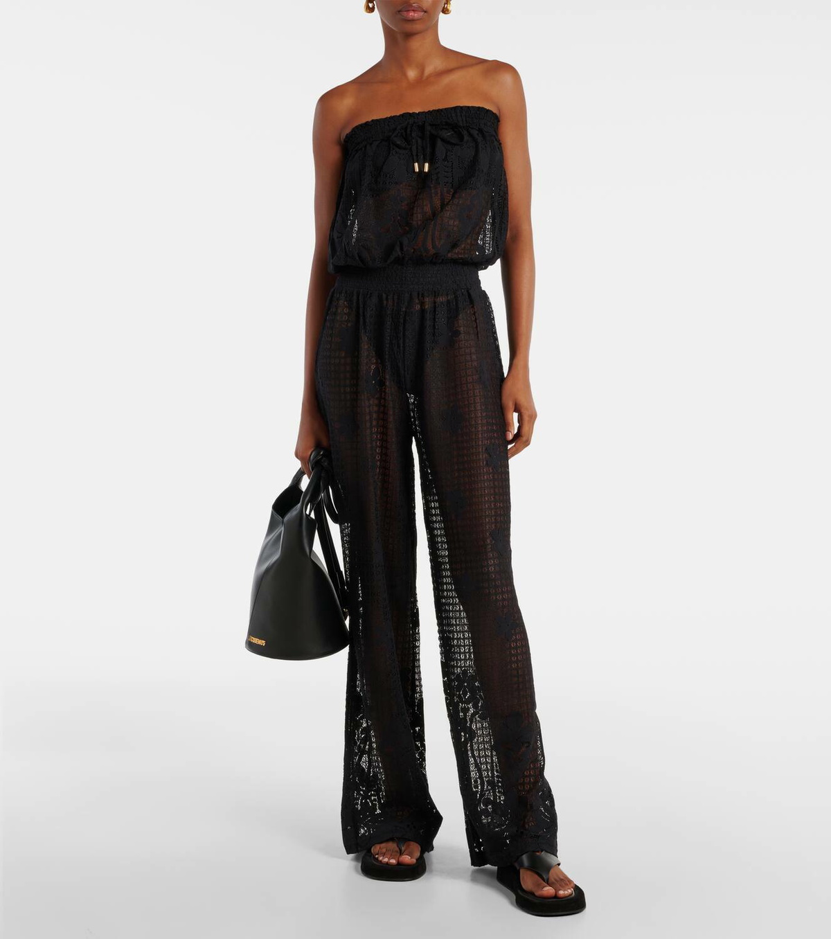 Melissa Odabash Viv cotton-blend jumpsuit