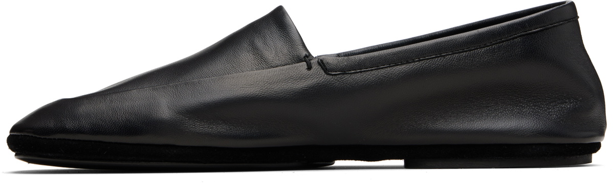LEMAIRE Black Indoor Slipper Loafers