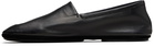 LEMAIRE Black Indoor Slipper Loafers