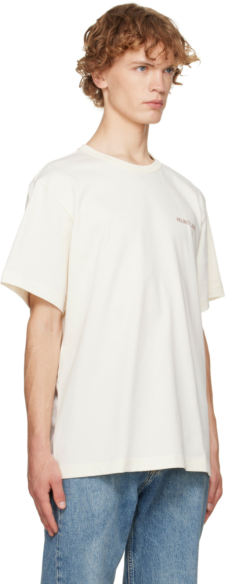 Helmut Lang Off-White Logo T-shirt
