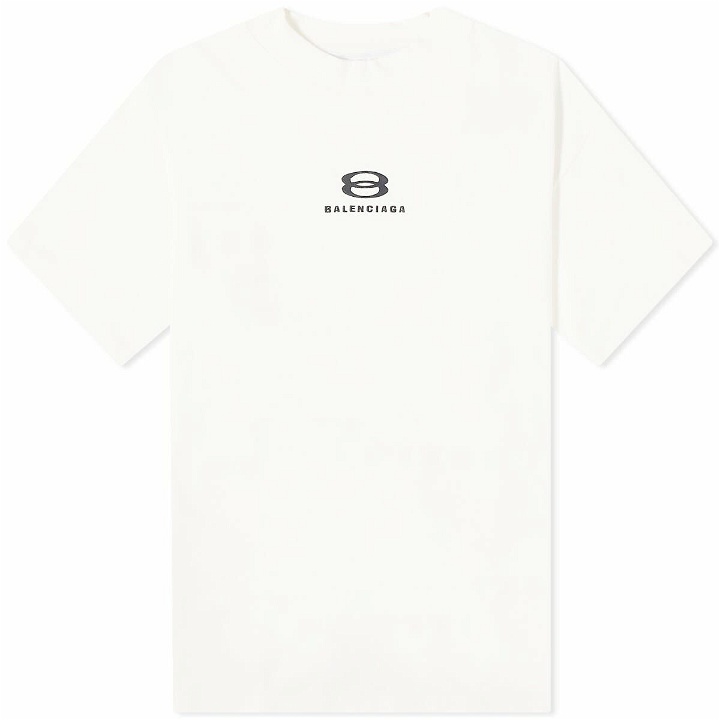 Photo: Balenciaga Men's Deconstructed T-Shirt in White/Black