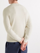 Brunello Cucinelli - Slim-Fit Ribbed Cotton Sweater - Neutrals