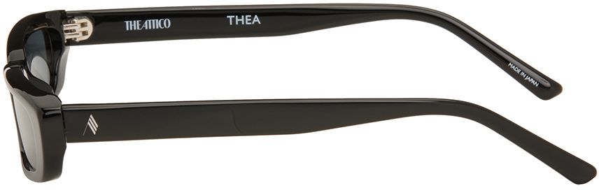 The Attico Black Linda Farrow Edition Thea Sunglasses