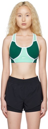 Reebok Classics Green Lux Racer Sports Bra