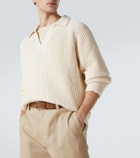 Tod's Ribbed-knit cotton polo sweater