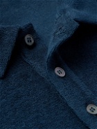 Incotex - Cotton-Terry Polo-Shirt - Blue