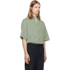 Paul Smith Green Stripe Oversized Cotton-Silk Shirt