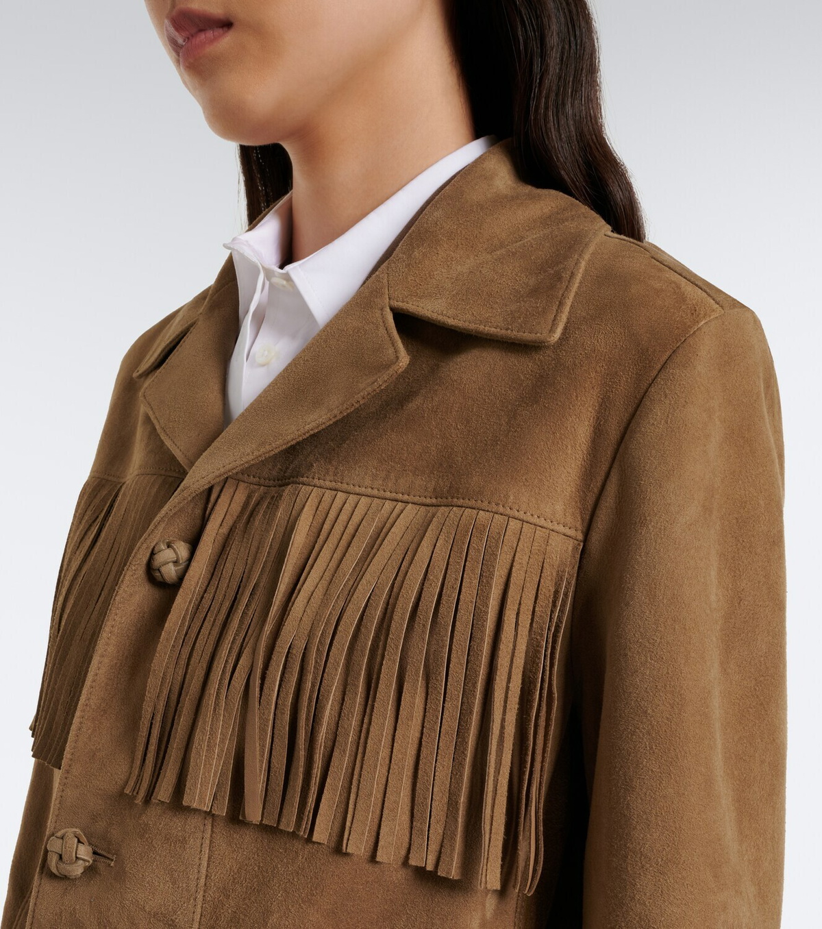 Ralph Lauren Collection Perce fringed suede jacket