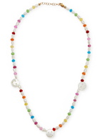 Roxanne First Disco Pearl and Beaded Necklace - Multicoloured 1 - One Size