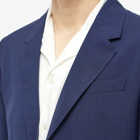 AMI Men's 2 Button Suit Jacket in Nautic Blue