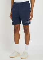 Club 1984 Melrose Printed Cotton Shorts Navy