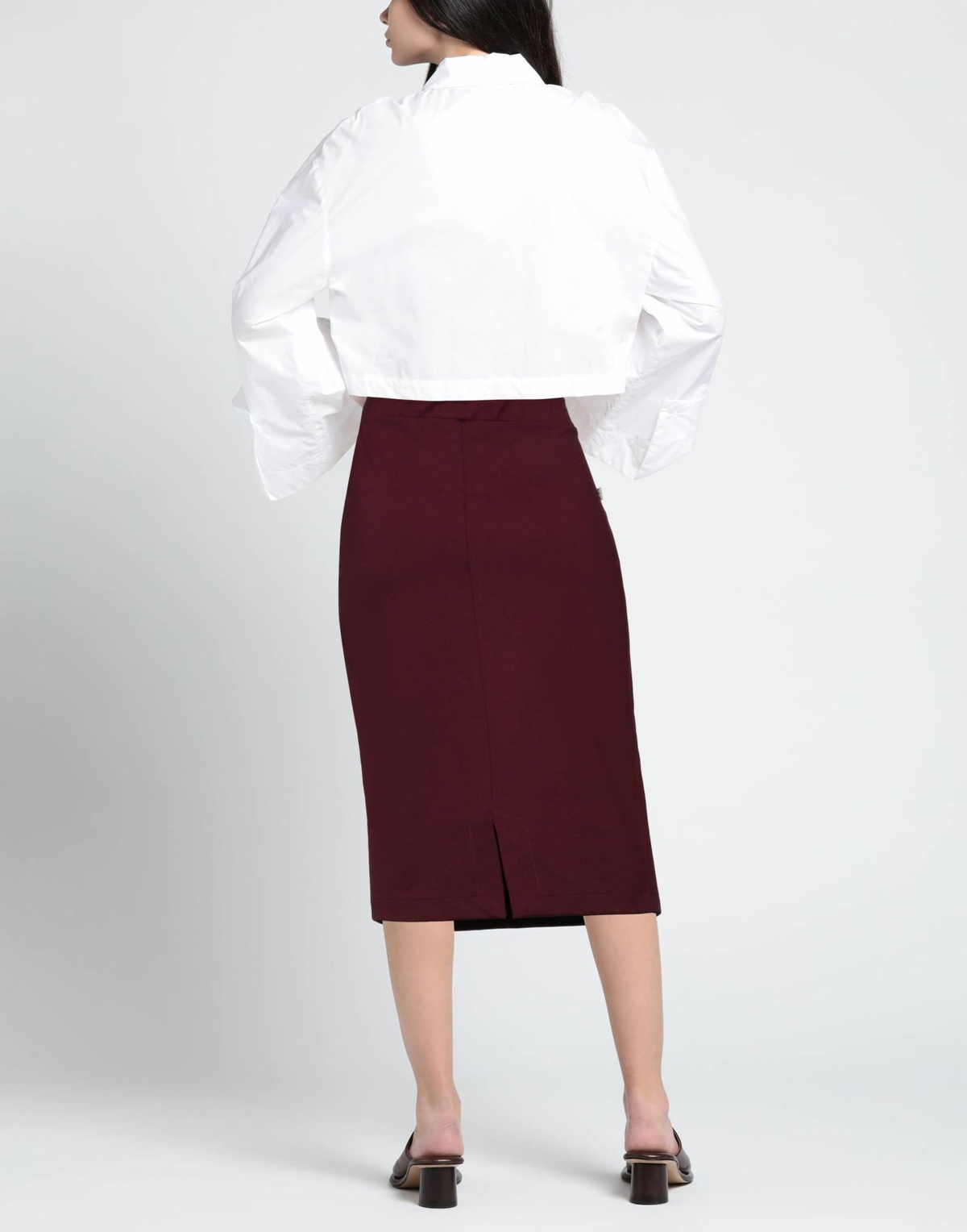 Manila Grace Womens Midi skirt Plum