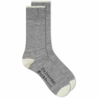 Universal Works Men's Alpaca Sock in Grey