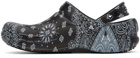 Crocs Black Bistro Graphic Clogs