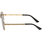 Versace Gold Medusa Navigator Sunglasses