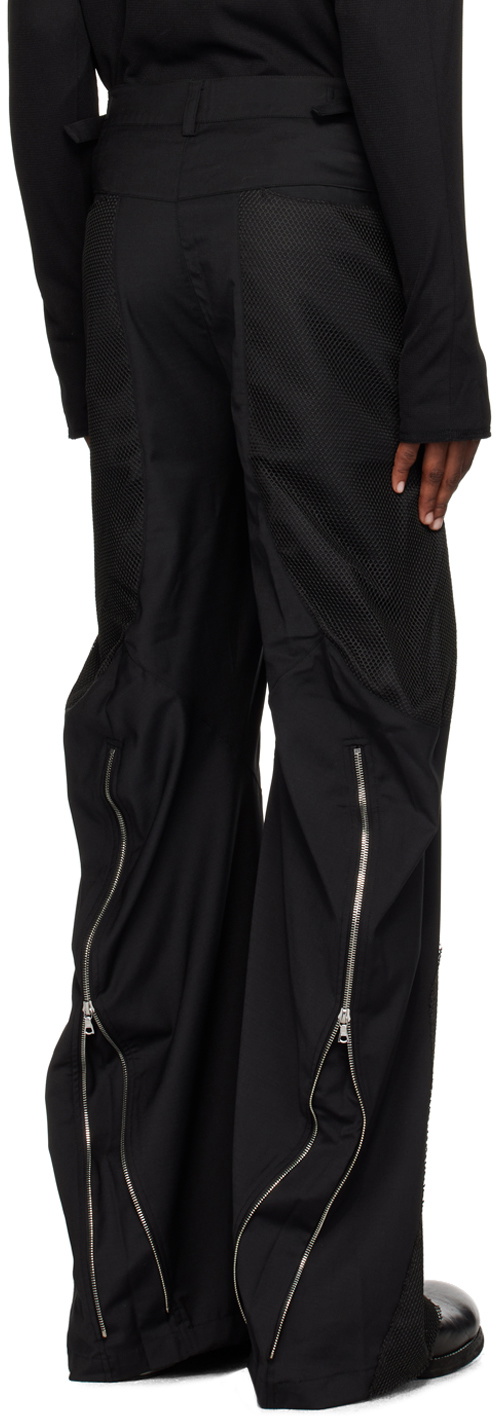 Slit-hem Pants - Black - Ladies