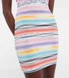 Missoni Mare Striped knit miniskirt