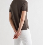 Saman Amel - Cotton Polo Shirt - Brown