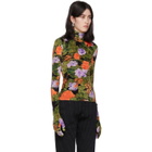 Richard Quinn Multicolor Floral Turtleneck