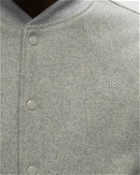 Schott Nyc Blouson Universite Bi Matiere Cuir/Laine Grey/Beige - Mens - Bomber Jackets/College Jackets