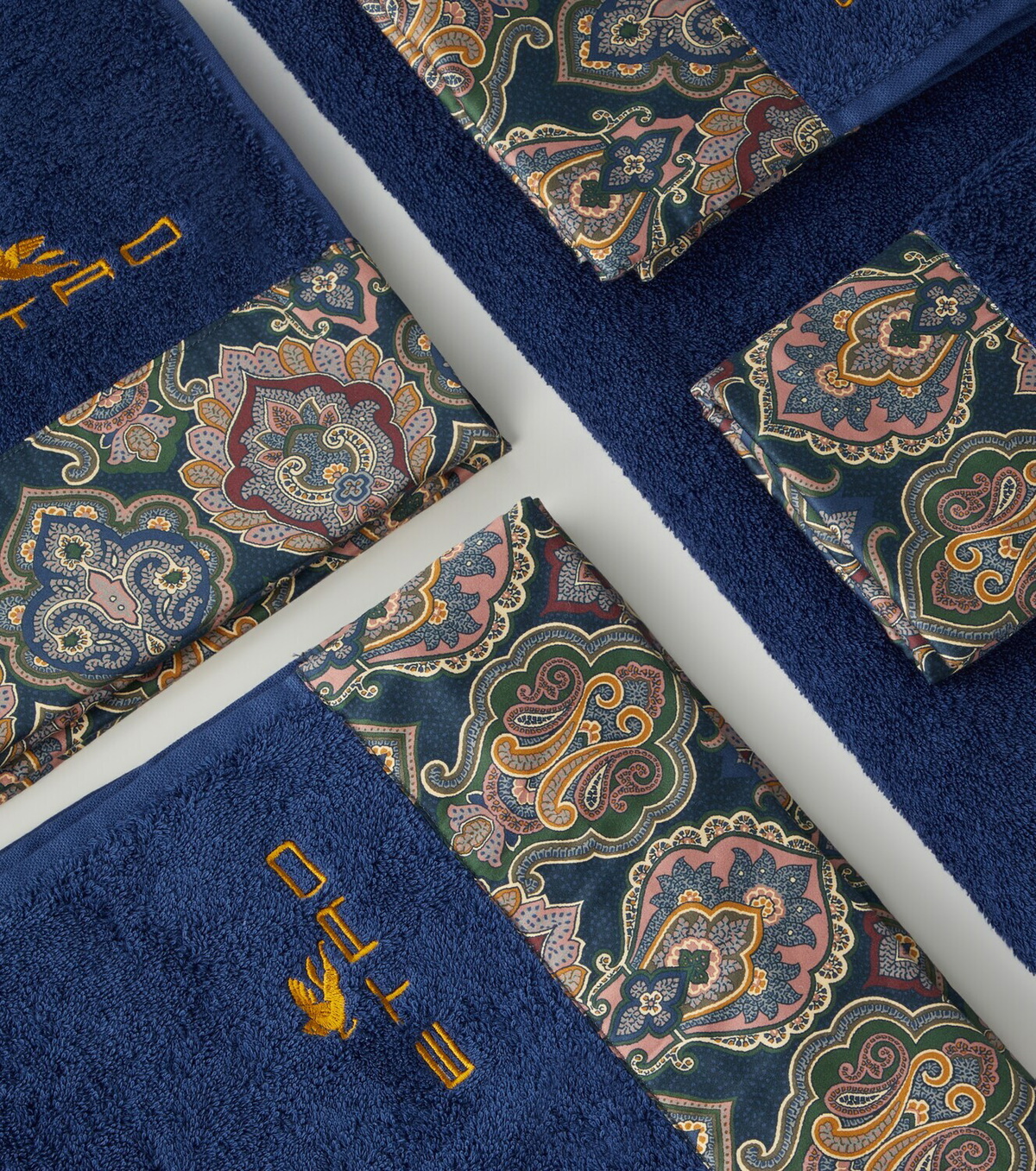 Etro Set of 5 cotton terry towels