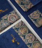 Etro Set of 5 cotton terry towels