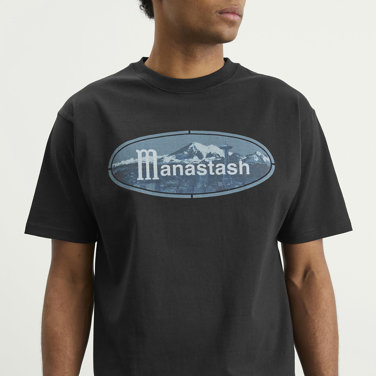 Manastash Men's Ridge Logo T-Shirt in Black