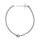 Pearls Before Swine Silver Two-Tone Thorn Cross Bracelet
