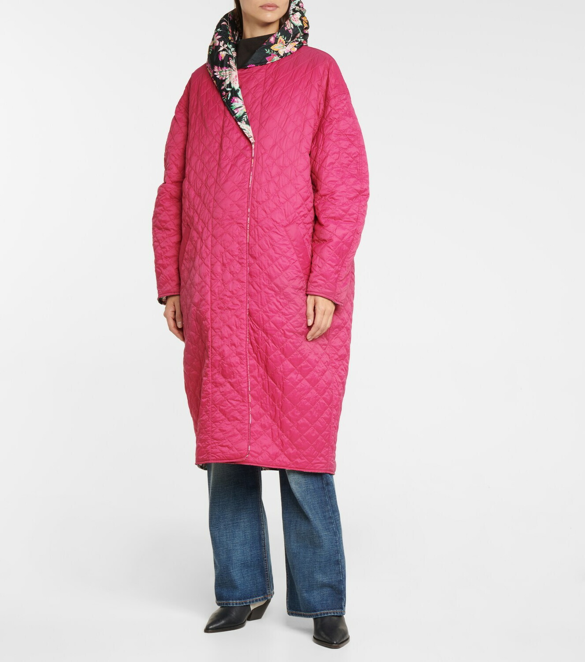 Marant Etoile Dean reversible floral raincoat Isabel Marant