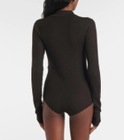 The Frankie Shop Solana wool, silk, and cashmere bodysuit