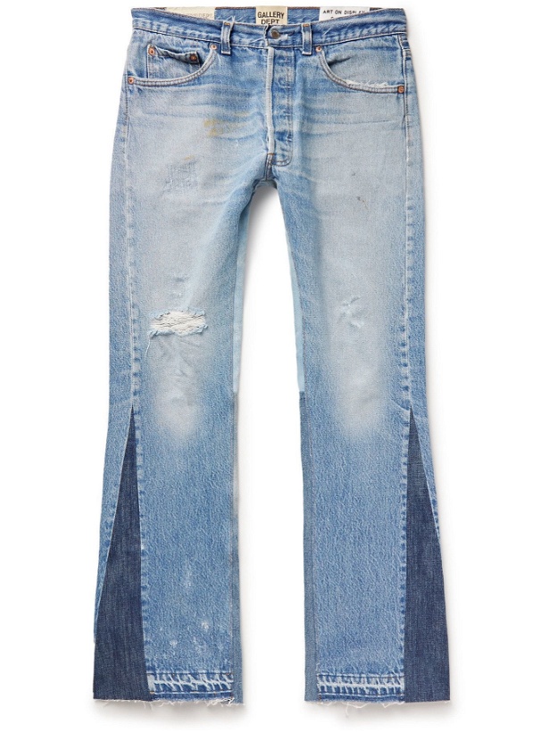Photo: GALLERY DEPT. - LA Flare Slim-Fit Distressed Denim Jeans - Blue
