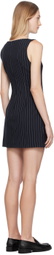 Staud Navy Sheila Minidress
