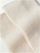 Auralee - Ribbed Cotton-Blend Socks