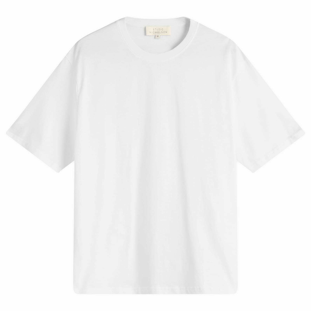 STUDIO NICHOLSON｜ (BRIC SHORT SLEEVE T-SHRIT GREY MARL Studio Nicholson Men's Bric T-Shirt in Grey Marl Studio